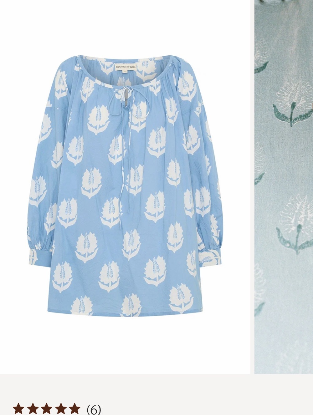 Daughters of India ria dress in sky